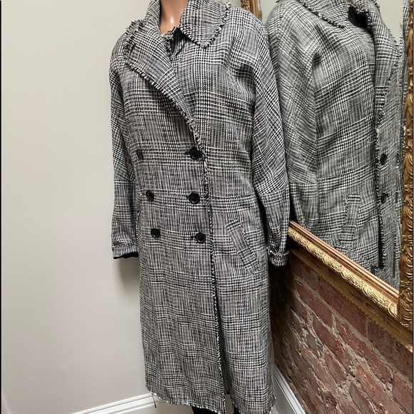 FREE PEOPLE | menswear houndstooth maxi jacket - Picture 5 of 16